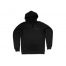 The Plush blackout hoodie features a black hooded jumper with a rubber Plush emblem on the front breast and screen printed detailing on the arm