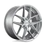 Silver wheel rim with a multi-spoke design is shown against a plain background. The center cap reads "rotiform" in black text. Suitable for car customization.