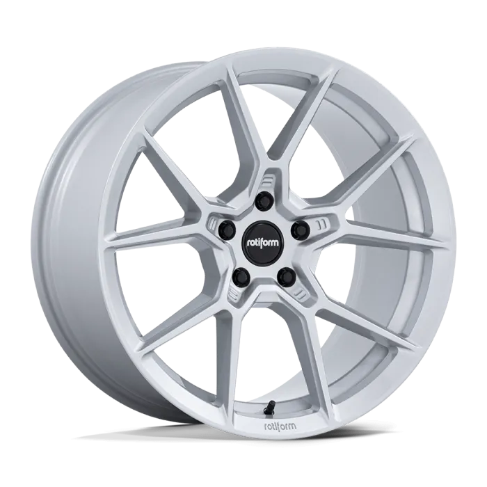 White alloy car wheel with a multi-spoke design featuring the "rotiform" logo in the center, positioned against a plain, white background.