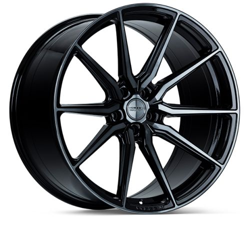 Vossen HF-3 wheels in a Double Tinted Gloss Black finish for a Volkswagen Transporter fitment