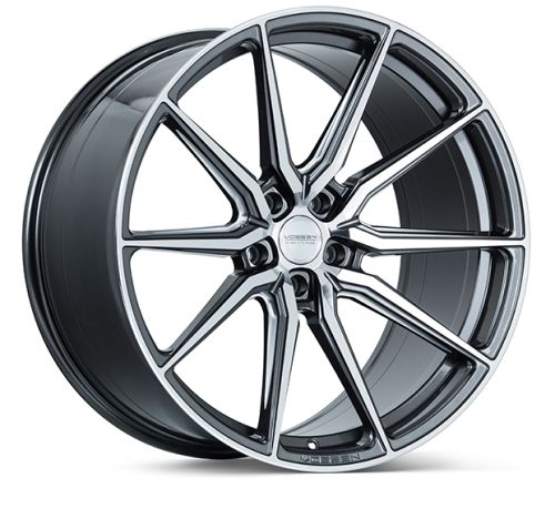 Vossen HF-3 wheels in a Gloss Graphite Polished finish for a Volkswagen Transporter fitment