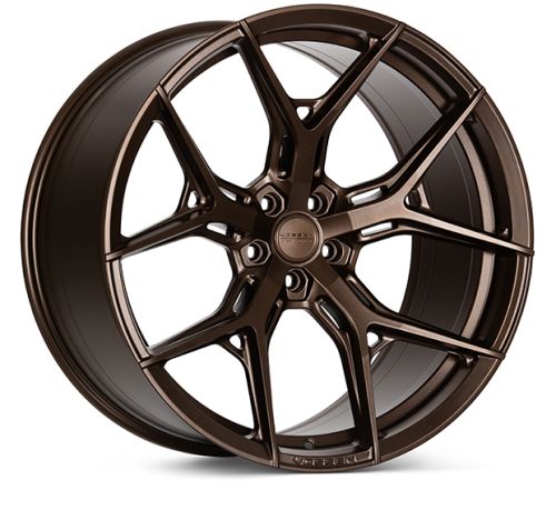 Vossen HF-5 wheels in a Satin Bronze finish. For a Volkswagen Transporter fitment.