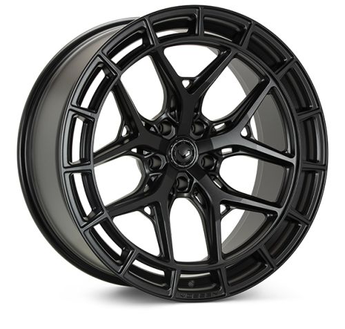 The Vossen HFX-1 wheels in a Satin Black finish. Suitable for a Volkswagen Transporter fitment.