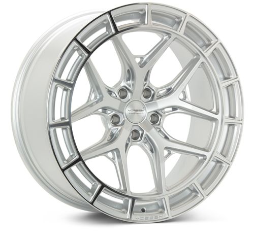 The Vossen HFX-1 wheels in a Silver Polished finish. Suitable for a Volkswagen Transporter fitment.