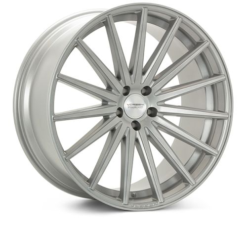 Vossen VFS-2 wheels in a Satin Silver finish. Suitable for a Volkswagen Transporter fitment.