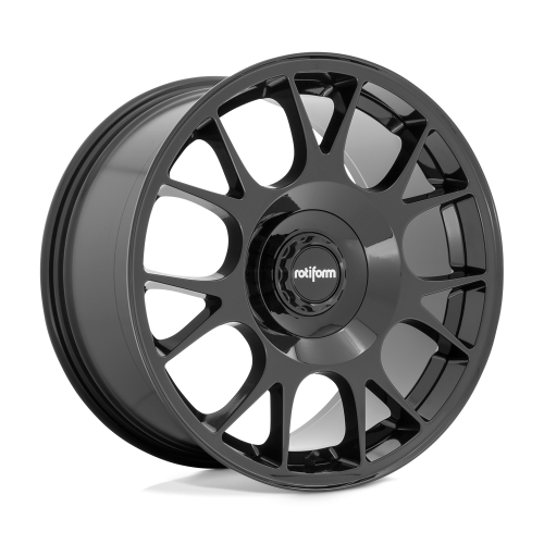 Rotiform TUF-R wheels in the Glossy Black finish, in the 19x8.5 5x112 +45 fitment.